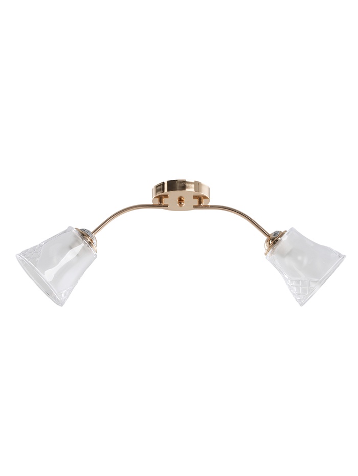 Люстра 12276/2FGD, 2×40 Вт, E27, 60×18×23 см, золото