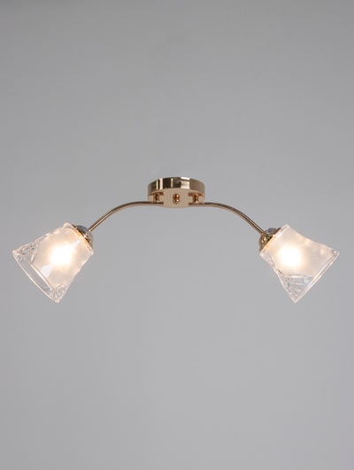 Люстра 12276/2FGD, 2×40 Вт, E27, 60×18×23 см, золото