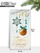 Конверт для денег «Счастья в Новом году», 16.5?8 см (комплект 10 шт) - фото 59848541