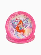 Тарелка одноразовая бумажная 18 см, набор 10 шт., Винкс - Фото 2