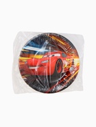 Тарелка одноразовая 18 см, набор 10 шт., Молния Маккуин - фото 119110389