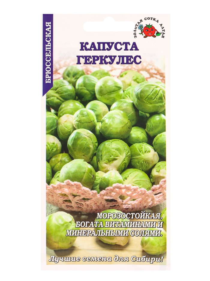 Семена Капуста «Геркулес», 0.3 г, позднеспелая, морозостойкая, «Золотая Сотка Алтая» - Фото 1