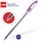 Ручка шариковая Cello Slimo Drum, узел 0.7 мм, стержень синий, пластиковый стакан, микс - Фото 3