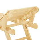 УЦЕНКА Шезлонг - лежак с регулируемым подголовником, 195×55×44.5 см, из липы, «Добропаровъ» - Фото 4