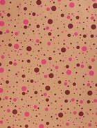 Крафт бумага «Конфетти» розовый/бордовый на коричневом фоне, 0.72×10±5% м, 60 г - фото 60064367