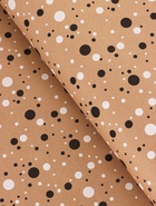 Крафт бумага «Конфетти» черный/белый на коричневом фоне, 0.72×10±5% м, 60 г - фото 60064372