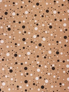 Крафт бумага «Конфетти» черный/белый на коричневом фоне, 0.72×10±5% м, 60 г - фото 60064373