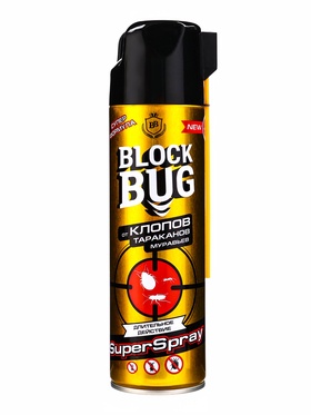 Дихлофос  BLOCK BUG от тараканов, муравьев и клопов 500мл