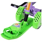 УЦЕНКА Снегокат «Тимка спорт 6» Монстрики, со спинкой, с родительской ручкой, зелёный, фиолетовый, ТС6/МН Nika Kids - Фото 9