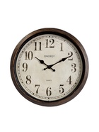 Часы настенные ENERGY ЕС-155, интерьерные, d=30.5 см, плавный ход, коричневые - фото 59848879