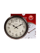 Часы настенные ENERGY ЕС-155, интерьерные, d=30.5 см, плавный ход, коричневые - фото 59848884