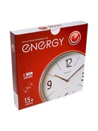 Часы настенные ENERGY ЕС-155, интерьерные, d=30.5 см, плавный ход, коричневые - фото 59848885