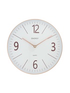 Часы настенные ENERGY ЕС-158, интерьерные, d=29.3 см, кварцевые, белые с золотым - Фото 1