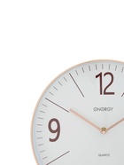 Часы настенные ENERGY ЕС-158, интерьерные, d=29.3 см, кварцевые, белые с золотым - фото 59848888