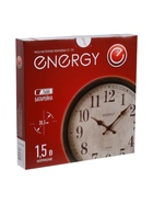 Часы настенные ENERGY ЕС-158, интерьерные, d=29.3 см, кварцевые, белые с золотым - Фото 7