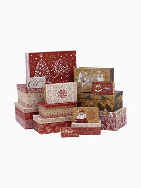 {{photo.Alt || photo.Description || 'УЦЕНКА Набор коробок подарочных 15 в 1 «Изысканность», 45×35×16 - 12×7×4 см'}}