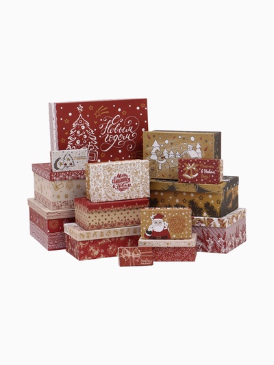 УЦЕНКА Набор коробок подарочных 15 в 1 «Изысканность», 45×35×16 - 12×7×4 см