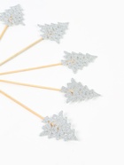 Шпажки для канапе «Серебряные елочки», набор 6 шт. - фото 119073194