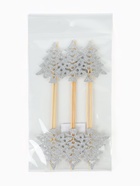 Шпажки для канапе «Серебряные елочки», набор 6 шт. - фото 119073196