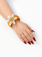 Карнавальный браслет новогодний «Снежинка», золотой - фото 59849024 Карнавальный браслет новогодний «Снежинка», золотой - фото 59849024