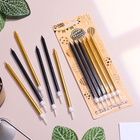 УЦЕНКА Свечи в торт "Ройс", 6 шт, высокие, 13 см, чёрные и золотые - Фото 3