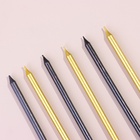 УЦЕНКА Свечи в торт "Ройс", 6 шт, высокие, 13 см, чёрные и золотые - Фото 4