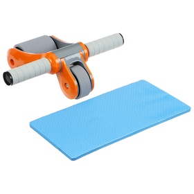 {{photo.Alt || photo.Description || 'УЦЕНКА Ролик для пресса ONLYTOP, 33×24×24 см, серый, оранжевый, с ковриком'}}