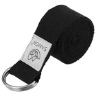 УЦЕНКА Ремень для йоги Sangh, 180×4 см, чёрный - Фото 4