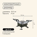 УЦЕНКА Плита газовая портативная maclay, для кемпинга, 15×15×9 см, квадратная 10955116