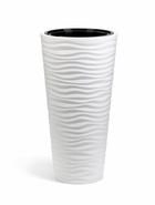 УЦЕНКА Кашпо со вставкой 43л (10л) d34,8см h68,5см "Оазис", цвет белый - Фото 1