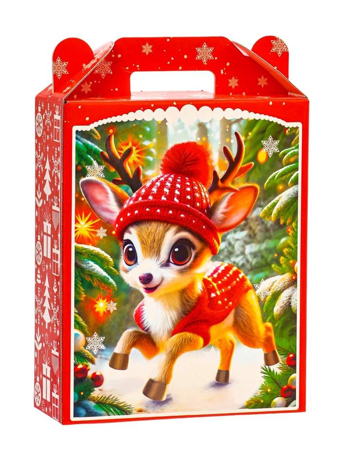 Подарок в картонной упаковке МГК Подарок "Лесное чудо" с анимацией 700гр - фото 119073225