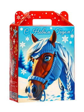 Подарок в картонной упаковке МГК Подарок "Морозная прогулка" с анимацией 700гр Подарок в картонной упаковке МГК Подарок "Морозная прогулка" с анимацией 700гр