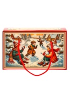 Подарок в картонной упаковке МГК Посылка "Счастливые деньки" с веревочными ручками 1000гр - фото 119073268 Подарок в картонной упаковке МГК Посылка "Счастливые деньки" с веревочными ручками 1000гр - фото 119073268