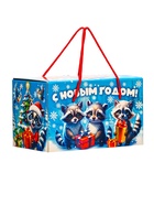 Подарок в картонной упаковке МГК Посылка "Еноты и друзья" с анимацией 1000гр - фото 119073273 Подарок в картонной упаковке МГК Посылка "Еноты и друзья" с анимацией 1000гр - фото 119073273