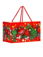 Подарок в картонной упаковке МГК Посылка "Нарядная" с веревочными ручками 1000гр - фото 119073281 Подарок в картонной упаковке МГК Посылка "Нарядная" с веревочными ручками 1000гр - фото 119073281