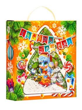 Подарок в картонной упаковке ËЛОЧКА 1000 гр Подарок в картонной упаковке ËЛОЧКА 1000 гр