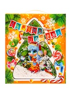 Подарок в картонной упаковке ËЛОЧКА 1000 гр - фото 119073330 Подарок в картонной упаковке ËЛОЧКА 1000 гр - фото 119073330