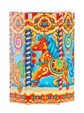 Подарок в картонной упаковке ПРЯНИЧНАЯ КАРУСЕЛЬ 1000 гр Подарок в картонной упаковке ПРЯНИЧНАЯ КАРУСЕЛЬ 1000 гр