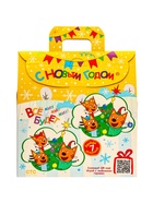 Подарок в картонной упаковке "Три кота" желтый а43, 470 гр - фото 119073357 Подарок в картонной упаковке "Три кота" желтый а43, 470 гр - фото 119073357