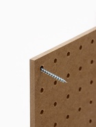 Настенная перфорированная панель односторонняя 90×0.6×30 см, шаг 2.5 см, белая - Фото 7