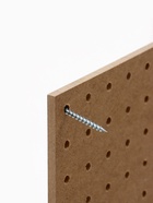 Настенная перфорированная панель ДСП односторонняя, 90×0.6×30 см, шаг 2.5 см, белая - Фото 8