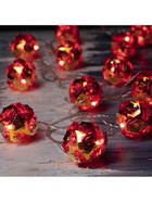 УЦЕНКА Гирлянда «Нить» 4.5 м с насадками «Цветочные шары», IP20, прозрачная нить, 15 LED, свечение красное, 220 В - Фото 5