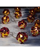 УЦЕНКА Гирлянда «Нить» 4.5 м с насадками «Цветочные шары», IP20, прозрачная нить, 15 LED, свечение красное, 220 В - Фото 6