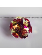 УЦЕНКА Гирлянда «Нить» 4.5 м с насадками «Цветочные шары», IP20, прозрачная нить, 15 LED, свечение красное, 220 В - Фото 7