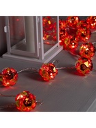 УЦЕНКА Гирлянда «Нить» 4.5 м с насадками «Цветочные шары», IP20, прозрачная нить, 15 LED, свечение красное, 220 В - Фото 8