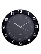 УЦЕНКА Часы настенные интерьерные, плавный ход, d=32 см, внутренний d=23.7 см, черный - фото 14973385