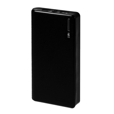 УЦЕНКА Внешний аккумулятор Luazon PB-26, 15600 мАч, 2 USB, 1/2 А, фонарик, чёрный