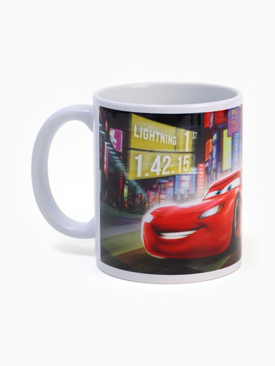 Кружка керамическая «Молния Маккуин», 320 мл, Тачки