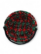 Корзина плетёная для хранения «Новогодняя», 32×32×14 см, ручка h=14 см, зелёная - Фото 11