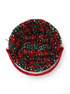 Корзина плетёная для хранения «Новогодняя», 32×32×14 см, ручка h=14 см, красная - Фото 11